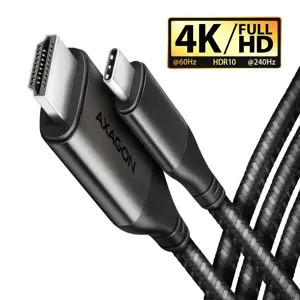 AXAGON RVC-HI2MC USB-C -> HDMI 2.0 adapteris 4K/60Hz Aliuminis, 1,8 m ilgio kabelis
