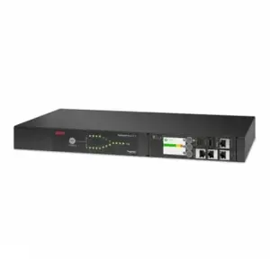 APC ATS NETSHELTER RACK AUTOMATINIS PERDAVIMO JUNGIKLIS, 1U, 16A, 230V, 2 C20 IN, 8 C13, 1 C19 OUT,…