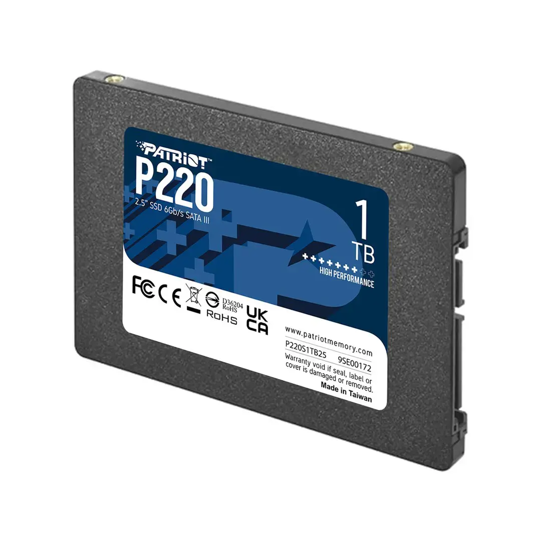 SSD diskas PATRIOT MEMORY P220S1TB25 1000 GB, 2.5", Serial ATA III