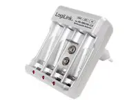 LOGILINK PA0168 LOGILINK - Battery charger for Ni-MH/Ni-Cd AA/AAA/9V rechargeable batteries