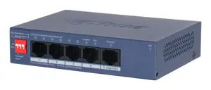 Switch DAHUA DH-CS4005-4ET1GT-36 Switch layer L2 4xRJ-45 ports RJ-45 Ports Type Fast Ethernet (10/1…