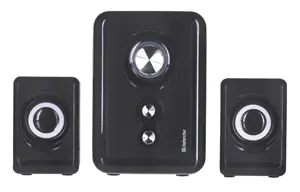 DEFENDER KOMPIUTERIO GARSIAKALBIAI V11 2.1 11W USB ŽEMŲ DAŽNIŲ IR ŽEMŲ DAŽNIŲ VALDYMAS 65111