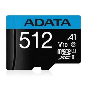 MEMORY MICRO SDXC 512GB W/AD./AUSDX512GUICL10A1-RA1 ADATA