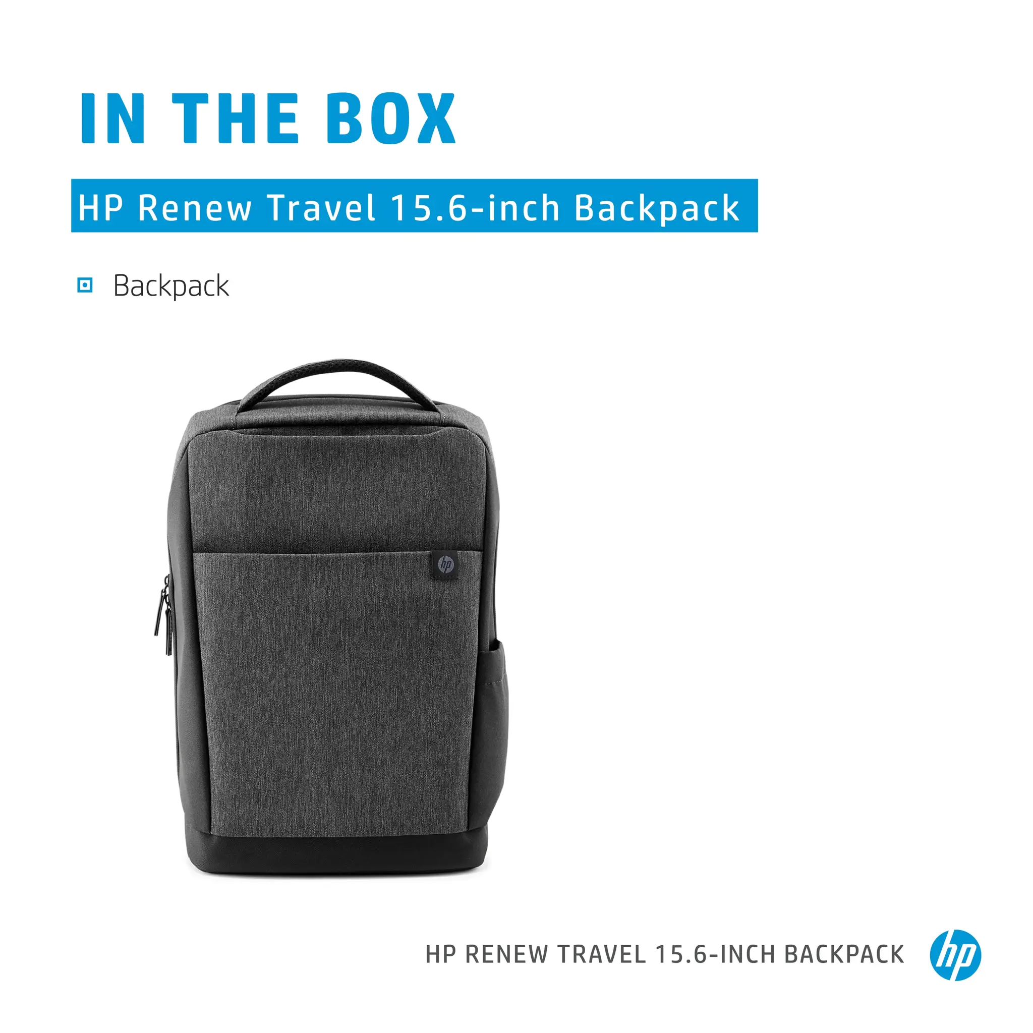 HP Renew Travel 15,6 colių kuprinė, 39,6 cm (15,6"), poliesteris