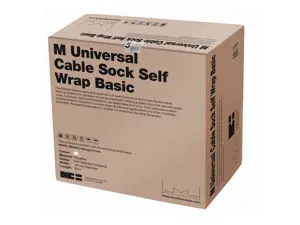 Multibrackets M Universali kabelio kojinė Self Wrap Basic 19mm White 50m, Kabelio kojinė, Grindų, P…