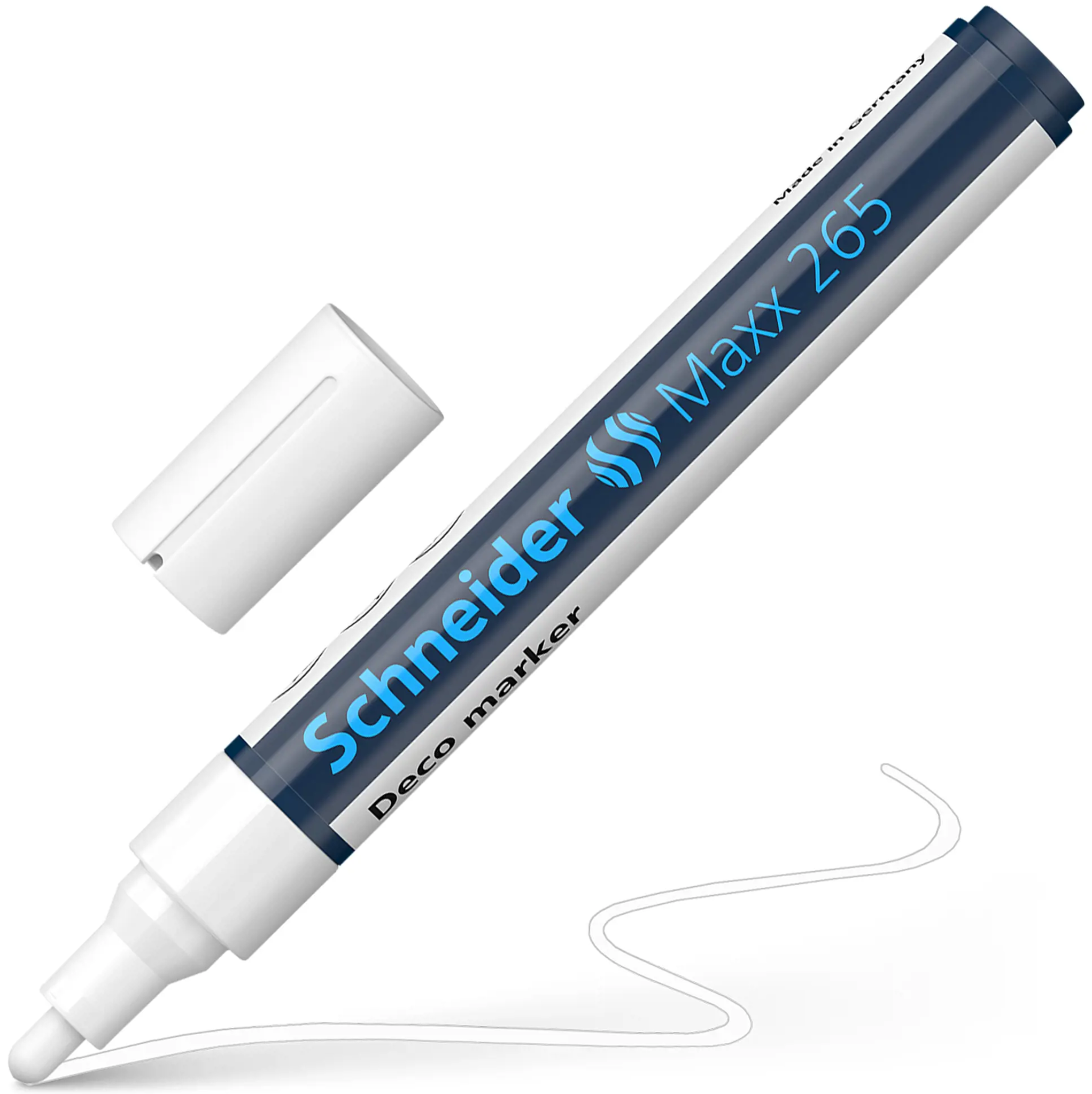 Kreidinis žymeklis SCHNEIDER Deco Marker Maxx 265, 2-3mm, balta