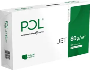 A4 Biuro popierius INTERNATIONAL PAPER POL Jet, 80 g/m², 500 psl.