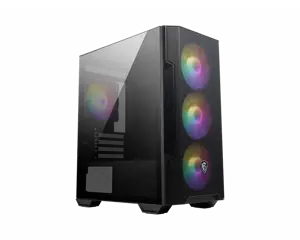 MSI MAG FORGE M100R, Midi Tower, Kompiuteris, Juodas, Skaidrus, ATX, micro ATX, Mini-ITX, Grūdintas…