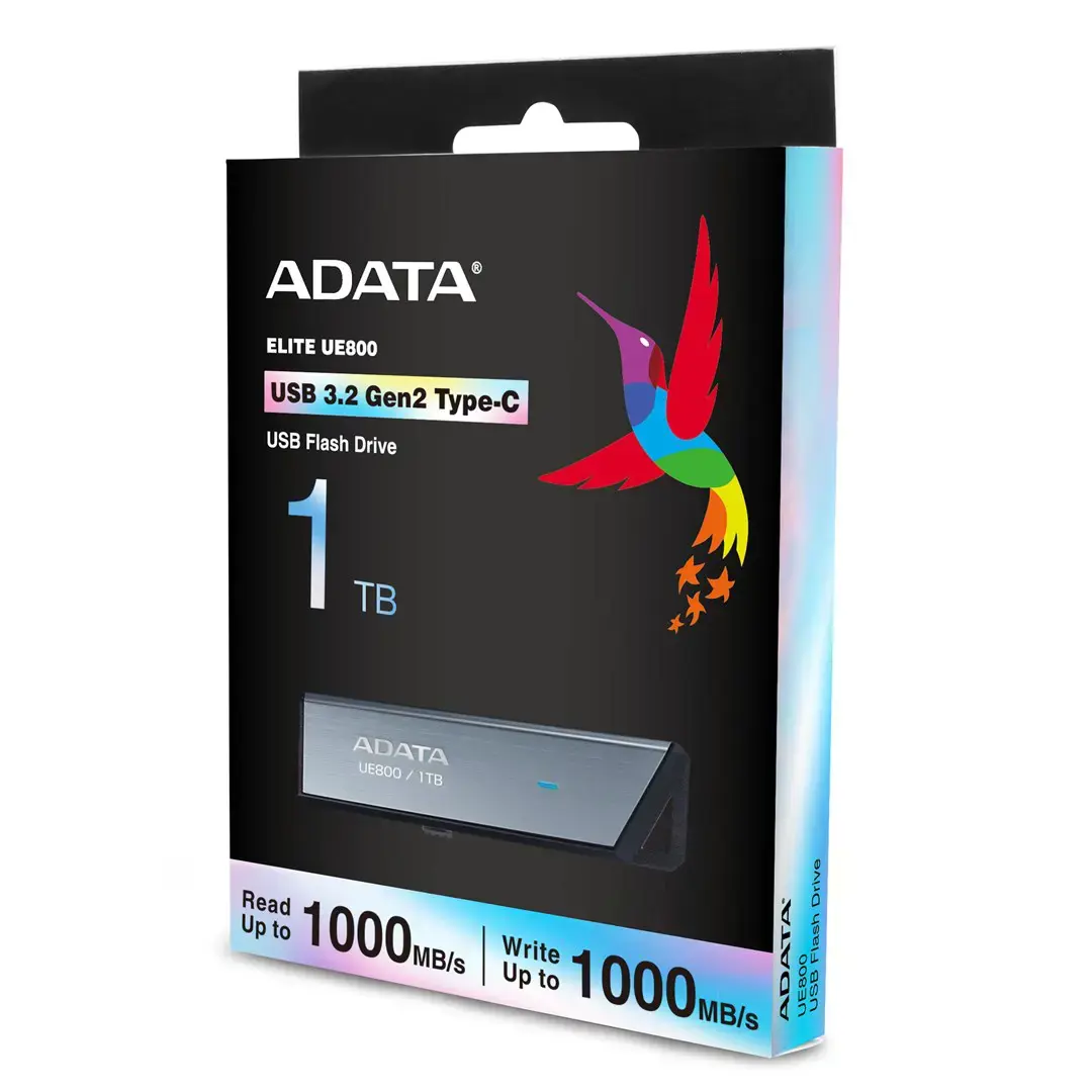 ADATA UE800 1TB USB3.2 sidabrinės spalvos