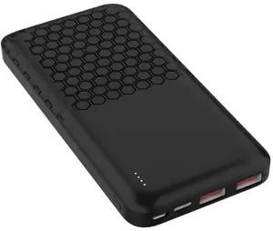 Platinet baterijų bankas 10000mAh PD QC, juodas (45931)