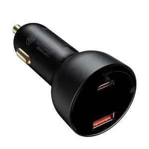 Baseus Superme Car charger, USB, USB-C, 100W (black)