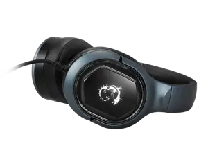 MSI IMMERSE GH50 7.1 virtualaus erdvinio garso RGB žaidimų ausinės "Juodos su "Ambient Dragon" logotipu, RGB "Mystic Light" šviesa, USB, integruotas garso valdiklis, 40 mm garsiakalbiai, nuimamas mikrofonas", laidinės, žaidimų, 20 - 20000 Hz, 300 g, ausinės, juodos spalvos