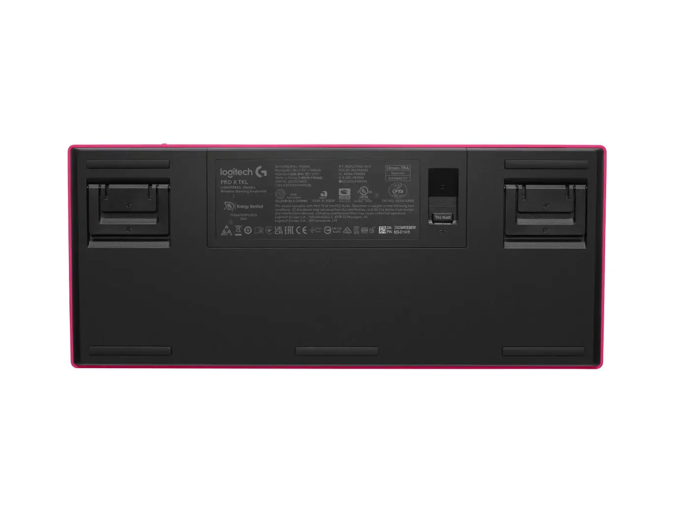 LOGITECH G PRO X TKL LIGHTSPEED Mechanical Gaming Keyboard - MAGENTA - US INT'l - TACTILE