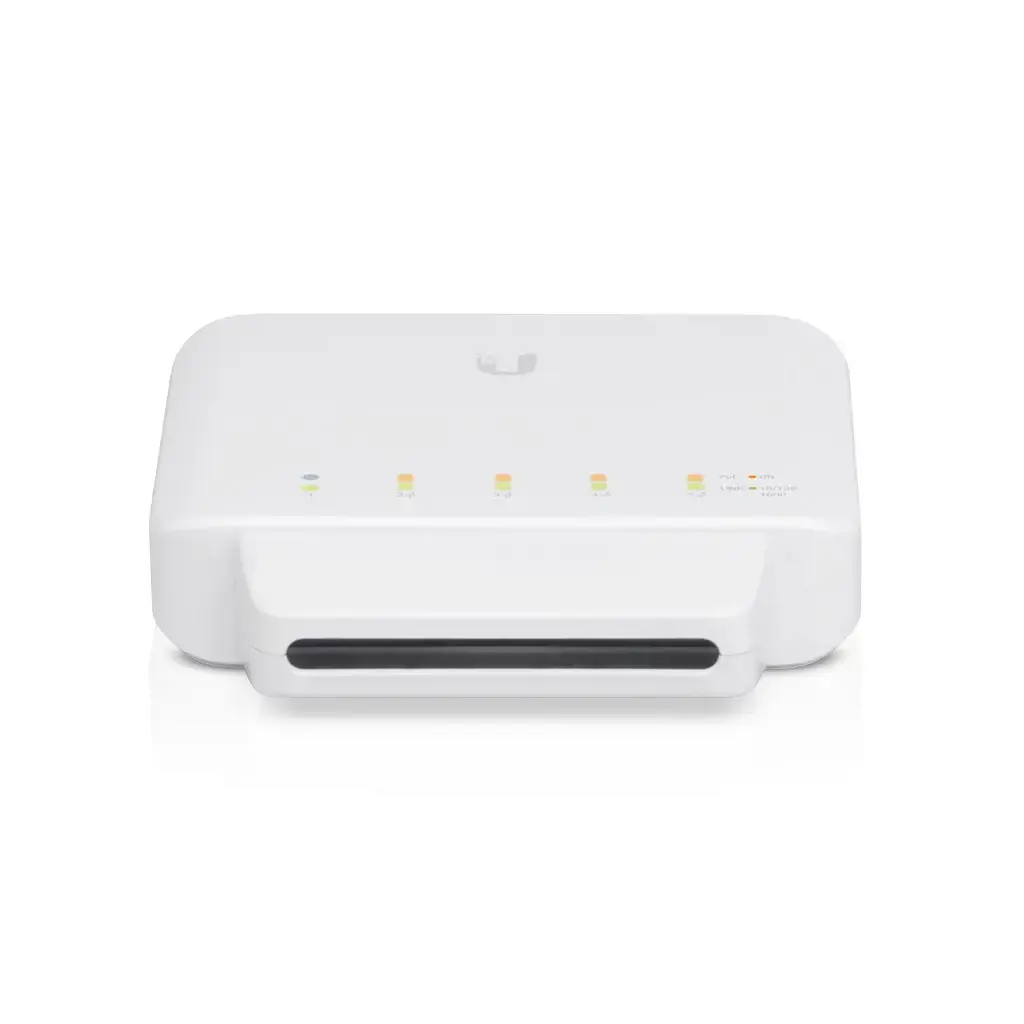 UBIQUITI USW-Flex Ubiquiti USW-Flex 5 x Gigabit UniFi komutatorius (1x PoE įėjimas, 4x PoE+/48V PoE išėjimas 46W)