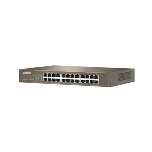 Tenda TEF1024D tinklo komutatorius Nevaldomas Fast Ethernet (10/100), smėlio spalvos