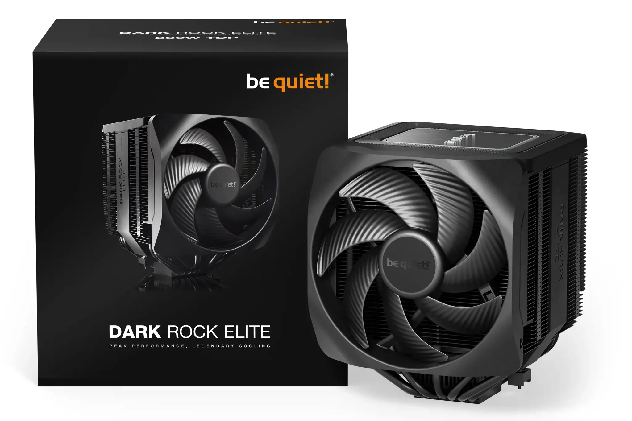 Būkite tylūs! Dark Rock Elite, Oro aušintuvas, 13,5 cm, 11 dB, 25,8 dB, juodas