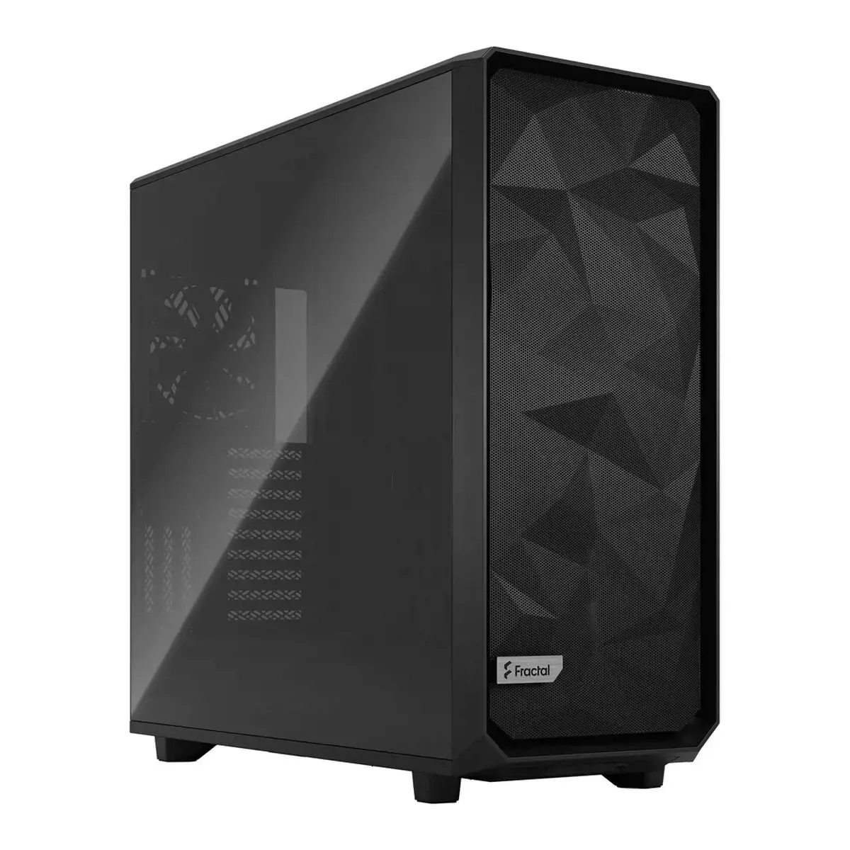 "Fractal Design Meshify 2 XL Light" grūdintas stiklas, kompiuteris, juodas, ATX, EATX, micro ATX, Mini-ITX, SSI CEB, plienas, grūdintas stiklas, žaidimų, 18,5 cm