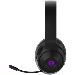 Lorgar Noah 701, žaidimų ausinės su mikrofonu, 2.4G+ BT 5.0 Realtek 8763, baterija 1000 mAh, C tipo įkrovimo kabelis 0,8 m, garso kabelis 1,5 m, dydis: 195*185*80 mm, 0,28 kg. Juoda