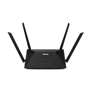 ASUS RT-AX1800U, "Wi-Fi 6" (802.11ax), dviejų dažnių (2,4 GHz / 5 GHz), Ethernet LAN, juodas, stalinis maršrutizatorius