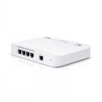 UBIQUITI USW-FLEX-XG UNIFI VISIŠKAI VALDOMAS STALO KOMUTERINIS KOMUTERIS 4x 10GBE RJ45 1x 1GBE 802.3AT POE ĮVESTIS
