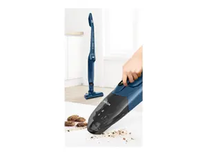 "Bosch Serie 2" BBHF216, be maišelio, mėlynas, sausas, cikloninis, plikos grindys, kilimas, kietos grindys, įkrovimas