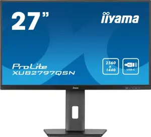 iiyama ProLite XUB2797QSN-B2 Monitorius 27'' IPS, UHD 2560x1440, 1 ms, 300 cd/m2, 100 Hz, Juoda