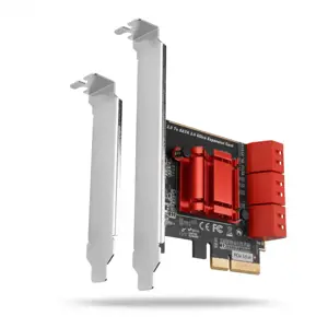 Šešių kanalų SATA III PCI-Express valdiklis su šešiais vidiniais SATA prievadais. Standartinis ir ž…