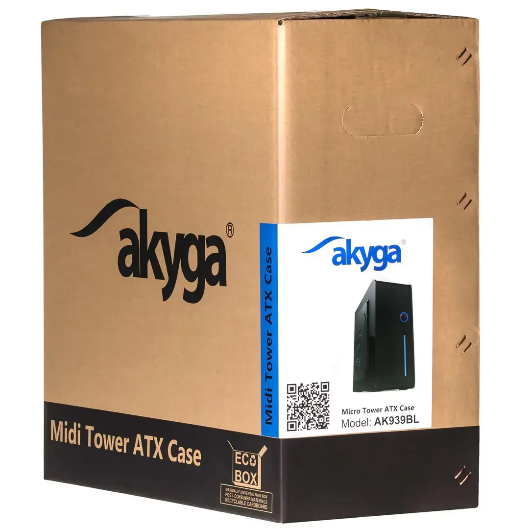 AKYGA AK939BL Micro ATX korpusas be maitinimo šaltinio