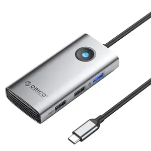 Prisijungimo stotelė HUB 5in1 Orico USB-C, HDMI, 2xUSB (pilka)