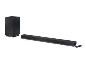 Sharp | 5.1.2 Dolby Atmos/DTS:X Soundbar with Wireless Subwoofer | HT-SBW55121(BK) | Bluetooth
