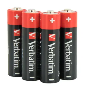 Verbatim AA Alkaline Batteries, Single-use battery, AA, Alkaline, 1.5 V, 10 pc(s), Black, Red