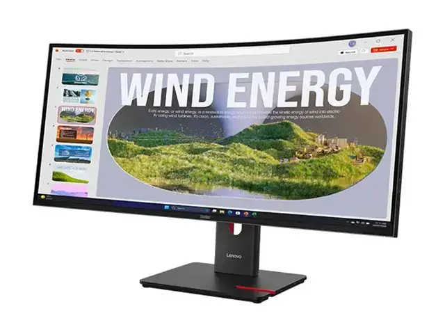 LENOVO 34" T34WD-40 CURVED WQHD 21:9 120HZ HDMI/DP/USB-C(96W)/RJ45