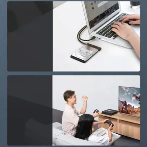 Ugreen 70609, HDD/SSD korpusas, 2,5", Serial ATA III, 5 Gb/s, karšto keitimo, juodas