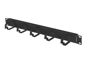 Lanberg 19" cable management 5 rings - type B 1U, black | Lanberg