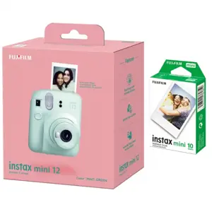 Momentinis fotoaparatas Fujifilm instax mini 12 MINT GREEN+instax mini glossy (10pl)