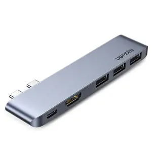 Ugreen 60559, USB 3.2 Gen 1 (3.1 Gen 1), C tipo, sidabrinės spalvos, 112 mm, 28 mm, 85 mm