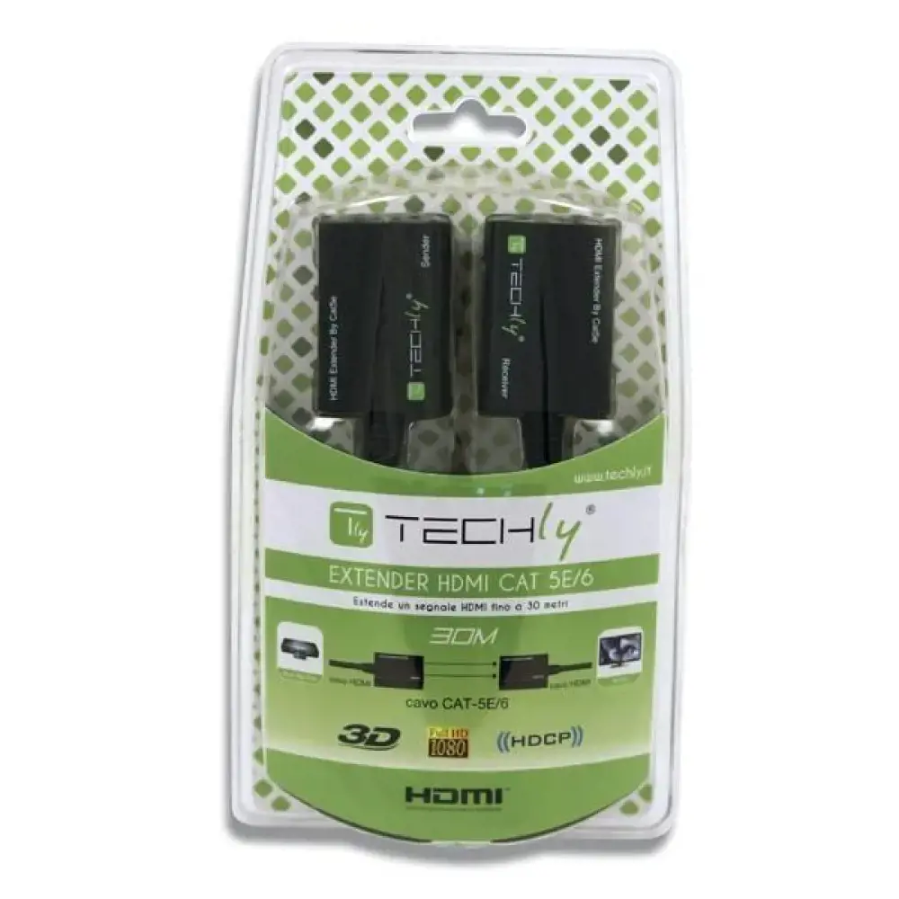 TECHLY 301153 "Techly" HDMI ilgintuvas "Cat.5e/6" kabeliu, iki 30 m