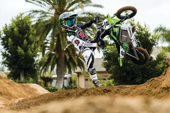 Razor Dirt Rocket SX350 McGrath žalias vaikiškas motociklas