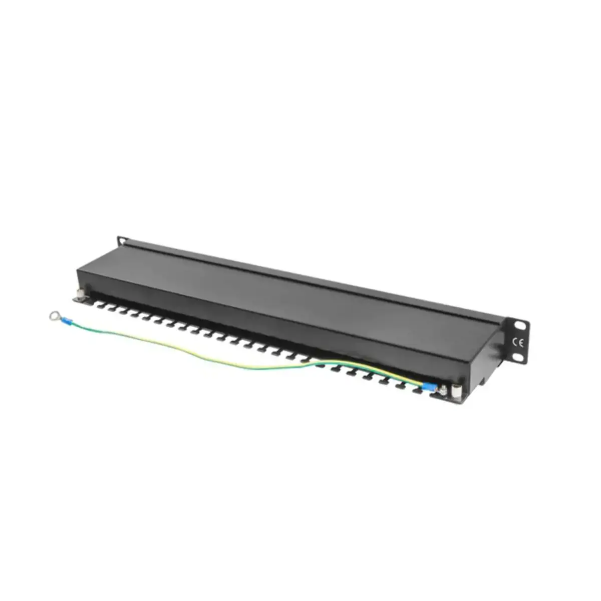 LANBERG PPS5-1024-B Lanberg Patch Panel 24 prievadų 1U, kat. 5e, ekranuota, juoda
