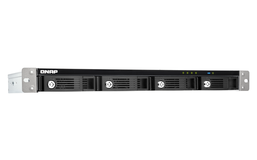 QNAP TR-004U, HDD/SSD korpusas, 2,5/3,5", "Serial ATA II", "Serial ATA III", 6 Gb/s, karšto keitimo, juodas, pilkas