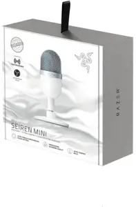 "Razer" kondensatorinis transliacijos mikrofonas "Seiren Mini Mercury White
