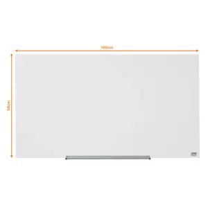 Stiklinė baltoji magnetinė lenta Nobo Impression Pro, plačiaekranė 45, 99x56 cm
