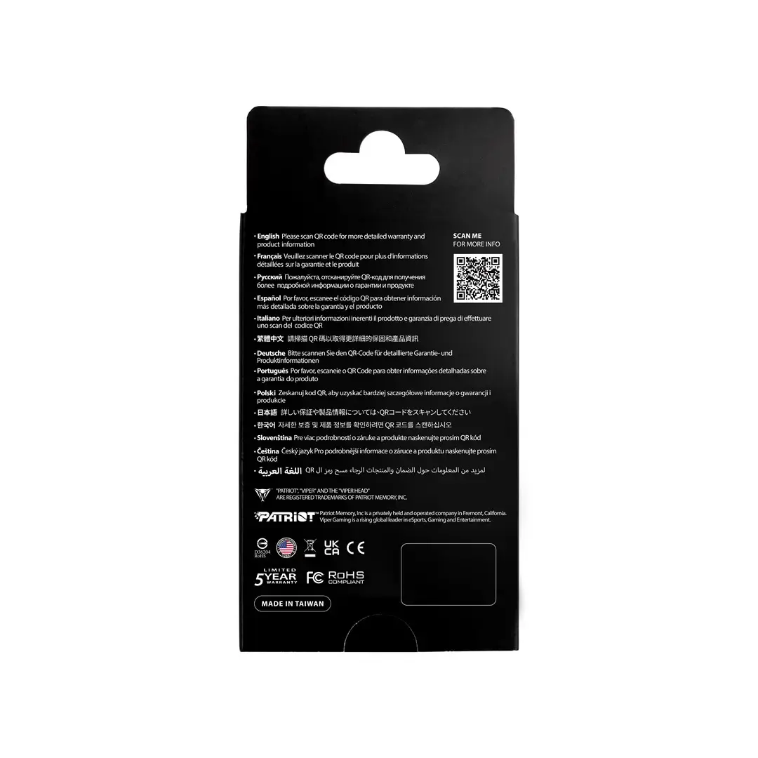 Patriot Viper PV593 M.2 PCI-E Gen5 x4 NVMe2 4TB SSD