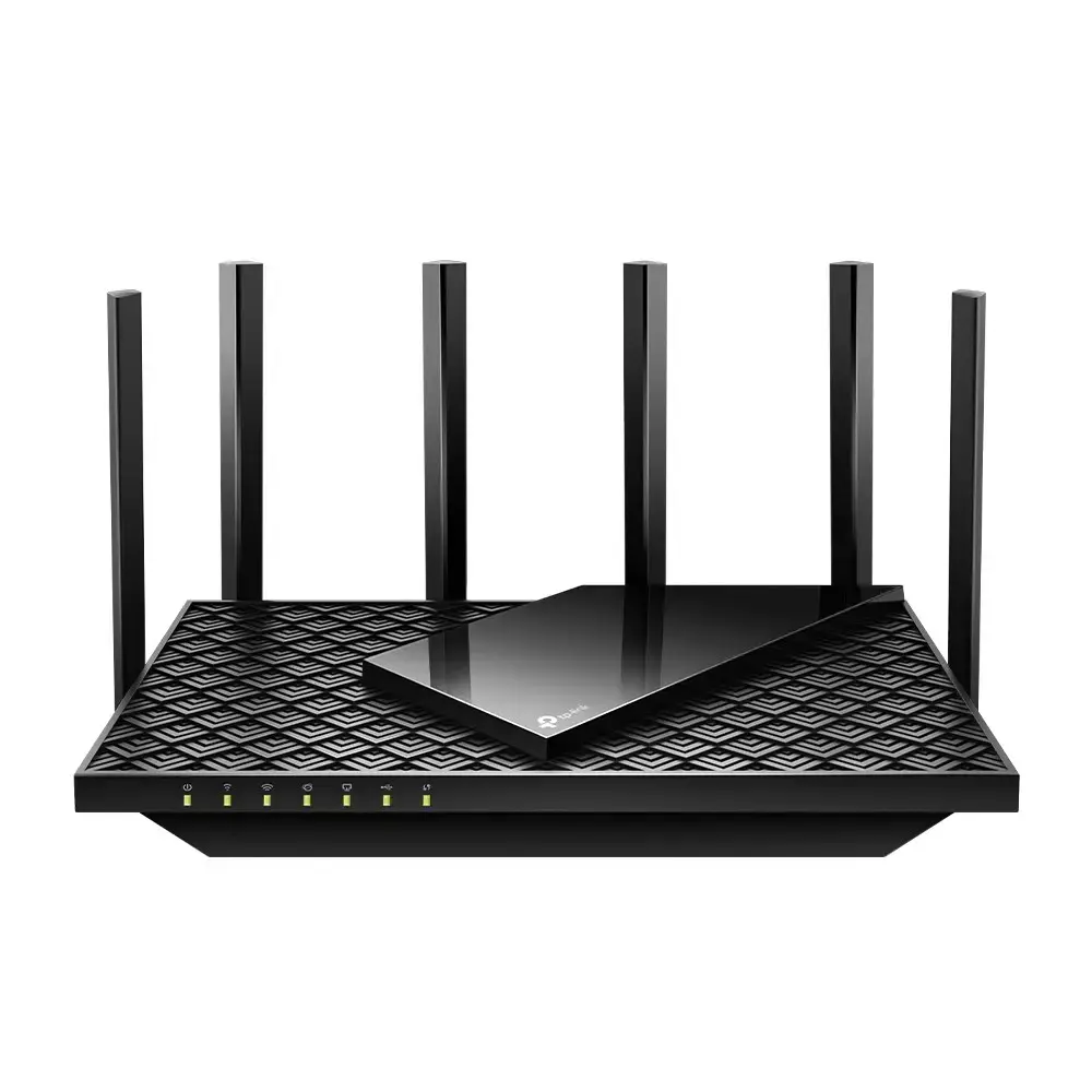 TP-Link Archer AX5400 Multi-Gigabit WiFi 6 maršrutizatorius, "Wi-Fi 6" (802.11ax), dviejų dažnių (2,4 GHz / 5 GHz), Ethernet LAN, juodas, stalinis/polinis maršrutizatorius