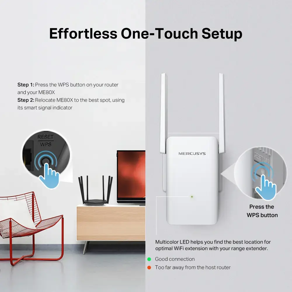 WRL RANGE EXTENDER 3000MBPS/ME80X MERCUSYS