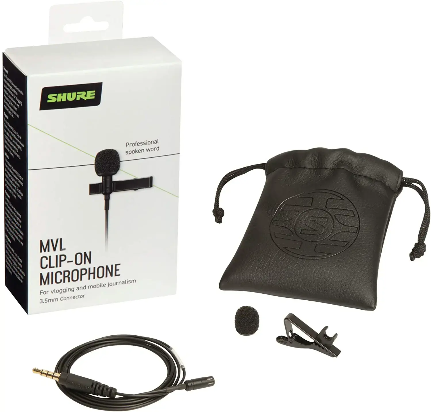 Shure MVL Lavalier Microphone for Smartphone or Tablet | Shure