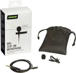Shure MVL Lavalier Microphone for Smartphone or Tablet | Shure