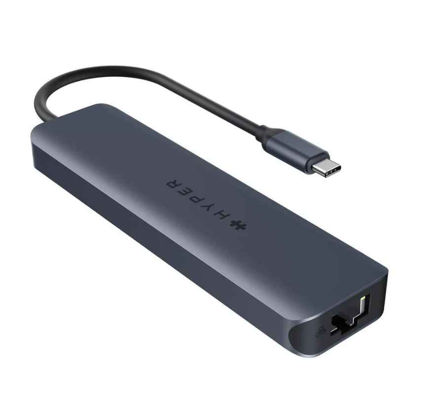 "Hyper HyperDrive EcoSmart Gen.2" universalus USB-C "7-in-1" šakotuvas su 100 W PD maitinimo praėjimu