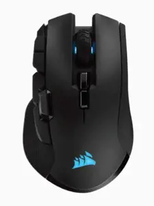 CORSAIR IRONCLAW RGB WIRELESS įkraunama žaidimų pelė su SLISPSTREAM WIRELESS technologija, juodos spalvos RGB LED apšvietimu, 18000 DPI (ES)