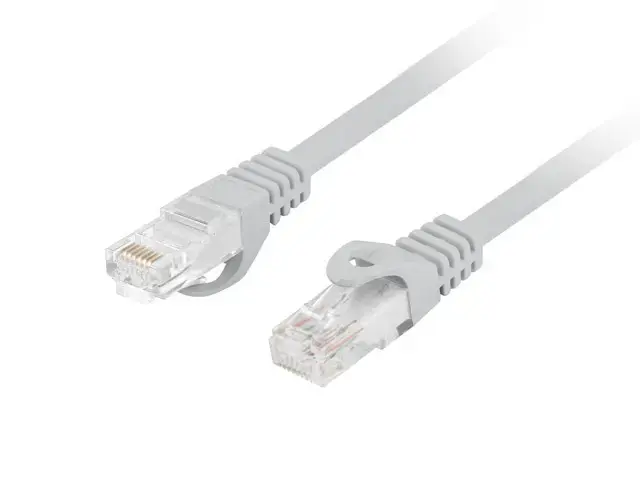 LANBERG Patchcord cat.6 UTP LSZH CU 10m pilkos spalvos Fluke pass